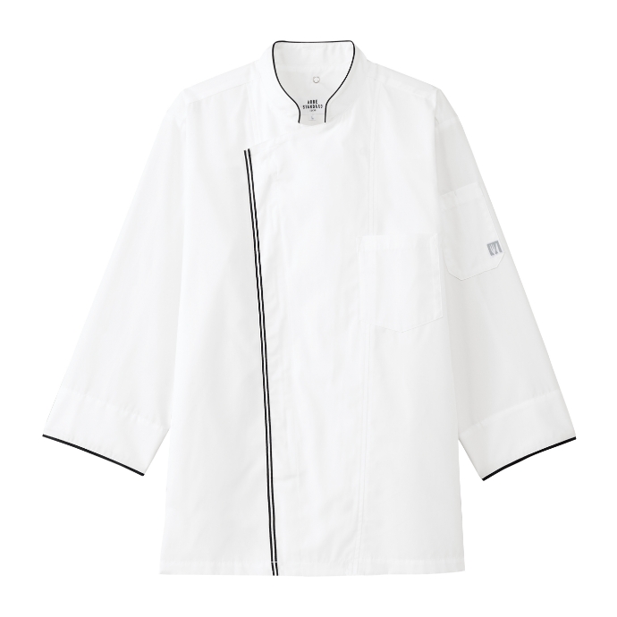 コックシャツ（七分袖） 男女兼用 抗ウイルス加工 抗かび加工 制菌加工 アルベ AS-8702