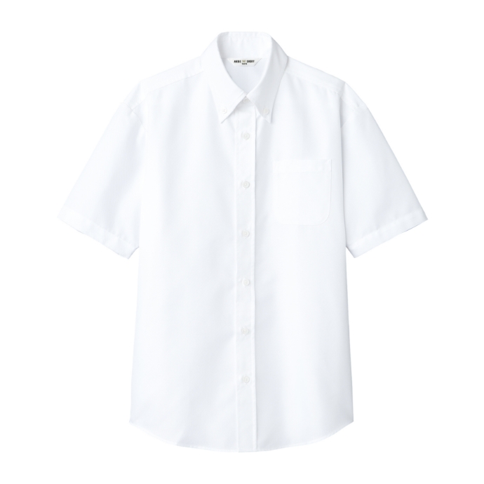 ボタンダウンシャツ（半袖）男女兼用 イージーケア アルベ EP-8060