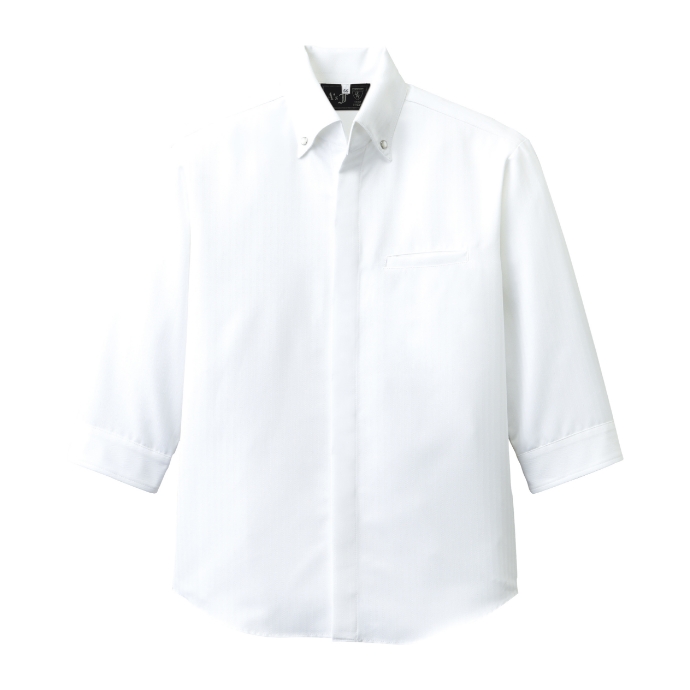 コックシャツ（七分袖） 男女兼用 透け防止 アルベ AS-7708