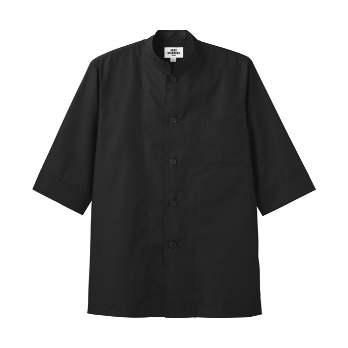 シングルボタンコックシャツ：ブラック（黒）